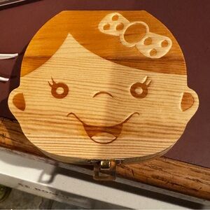 Wooden Tooth Fairy Keepsake Box